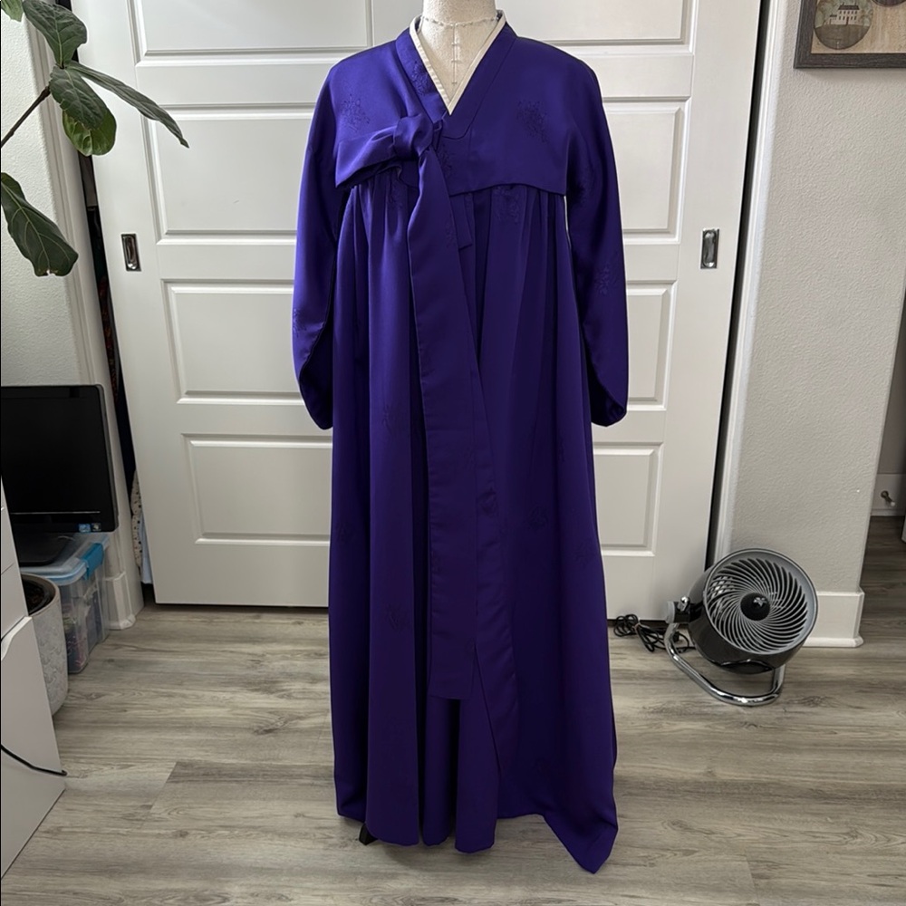 Traditional purple Korean Gown (Hanbok)